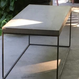 Concrete low display table – bench